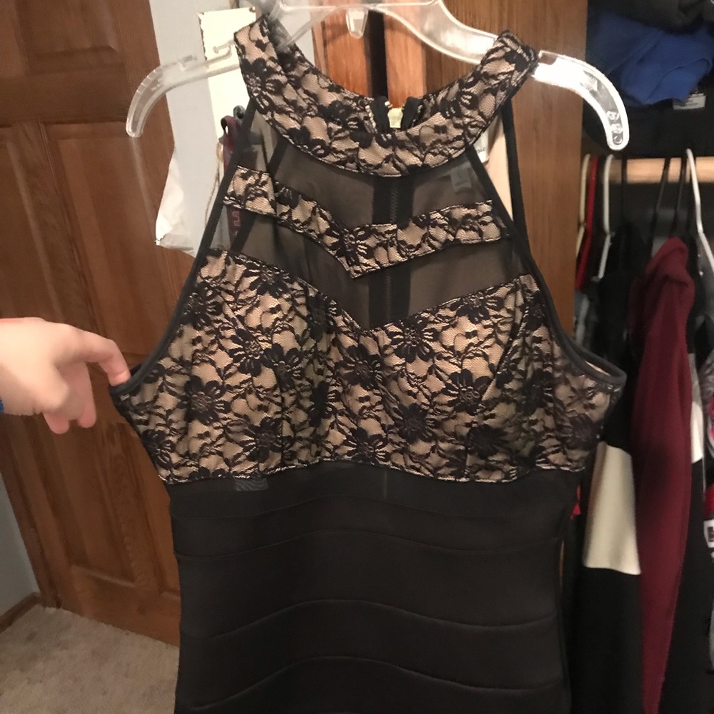 Short, tight dress.